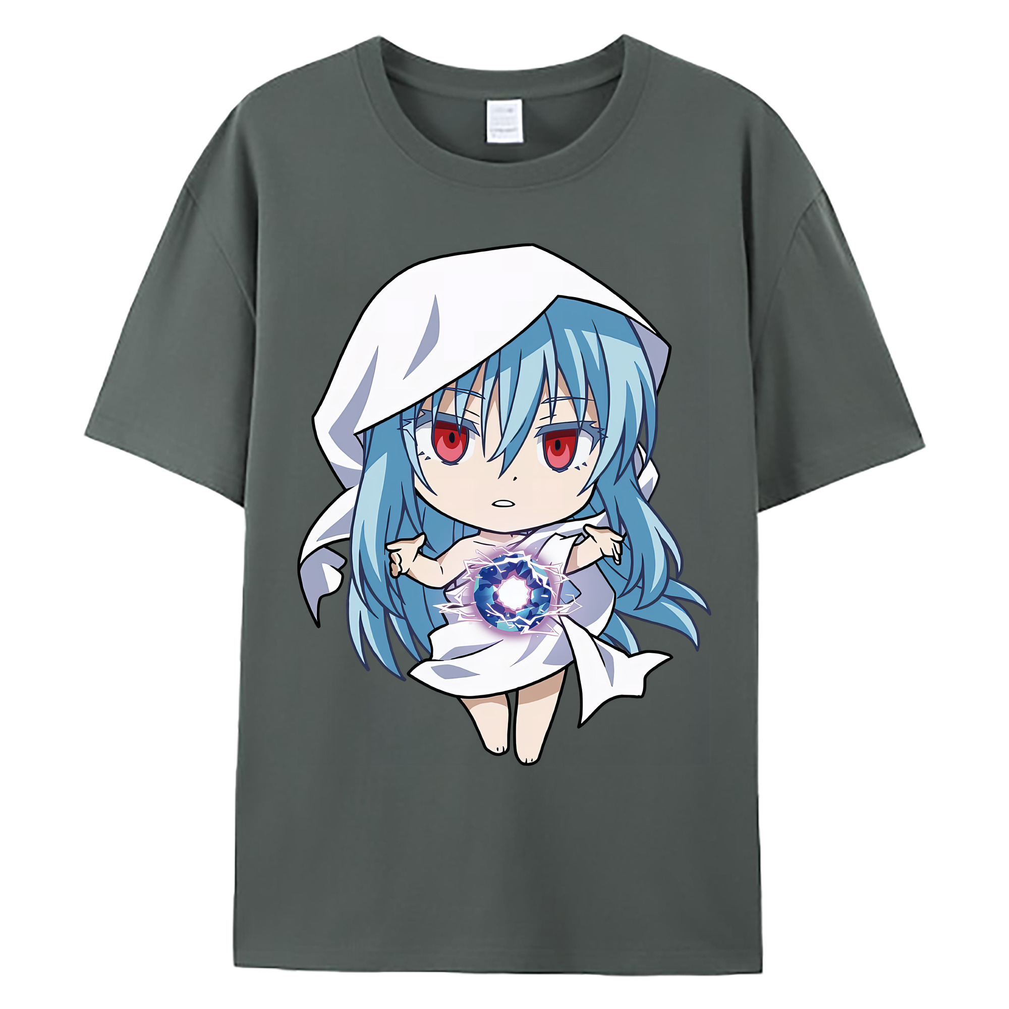 （画像用） 転スラ Regarding Reincarnated to Slime 綿100％ メンズ半袖Tシャツ｜肌触りやわらか＆通気性